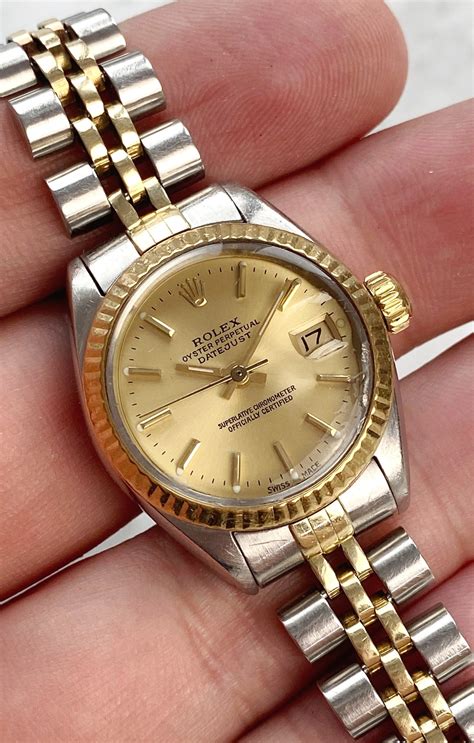 bicolor-uhr damen rolex|Rolex lady Datejust gold.